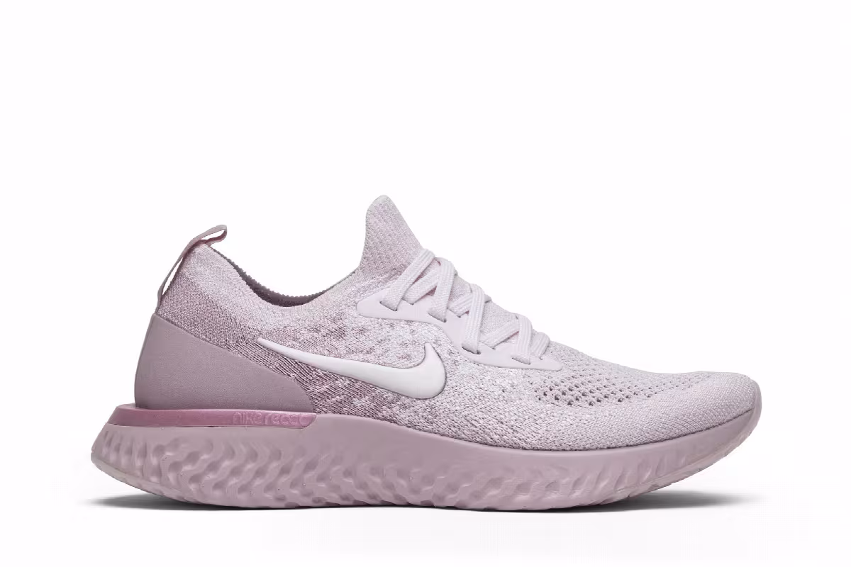 Nike Women's Epic React Flyknit Pearl Pink, view 2