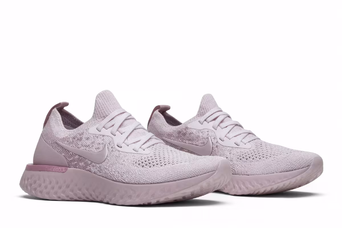 Nike Women's Epic React Flyknit Pearl Pink, view 9