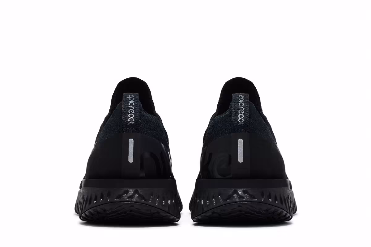 Nike Epic React Flyknit Triple Black, view 7