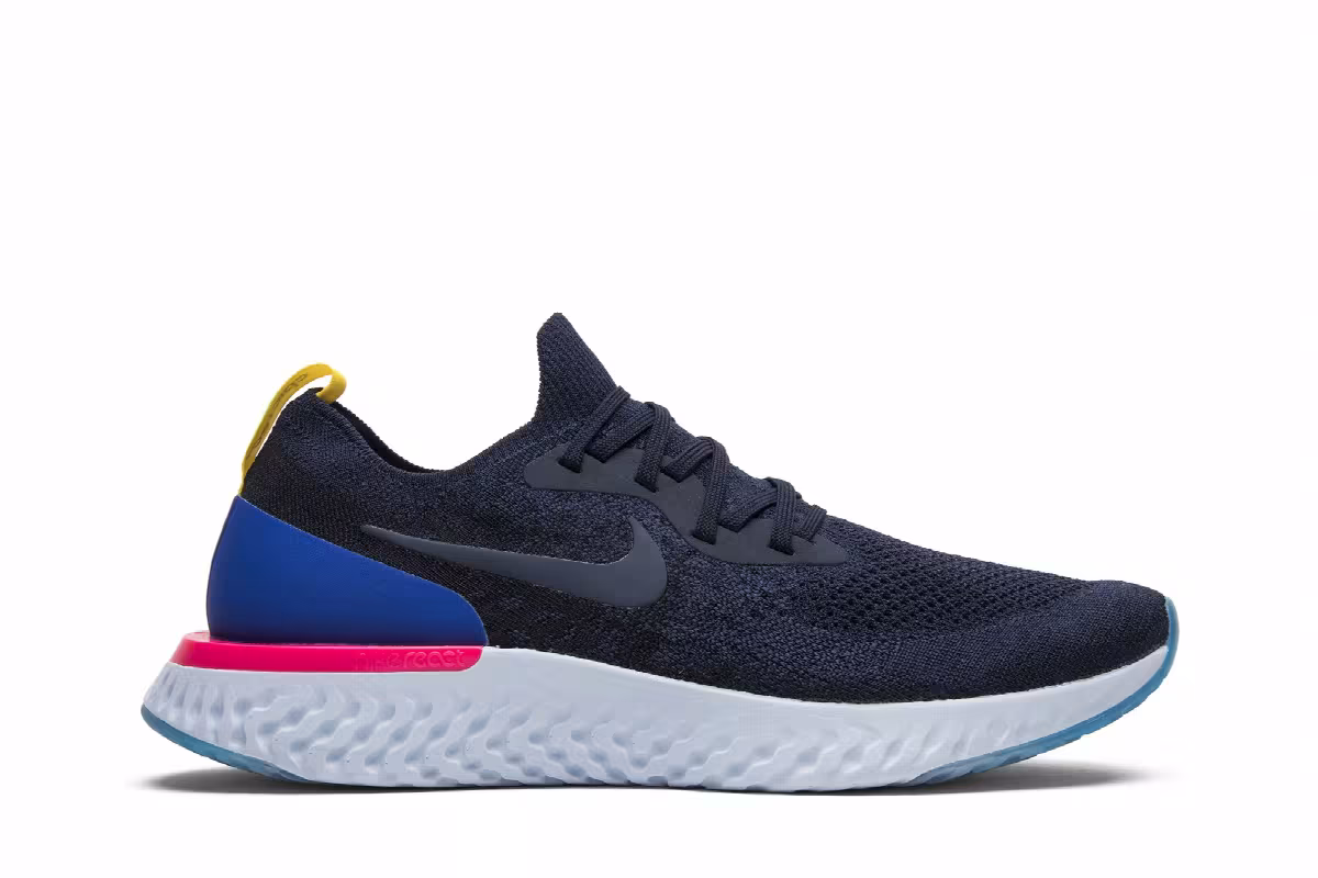Nike Epic React Flyknit College Navy, view 2