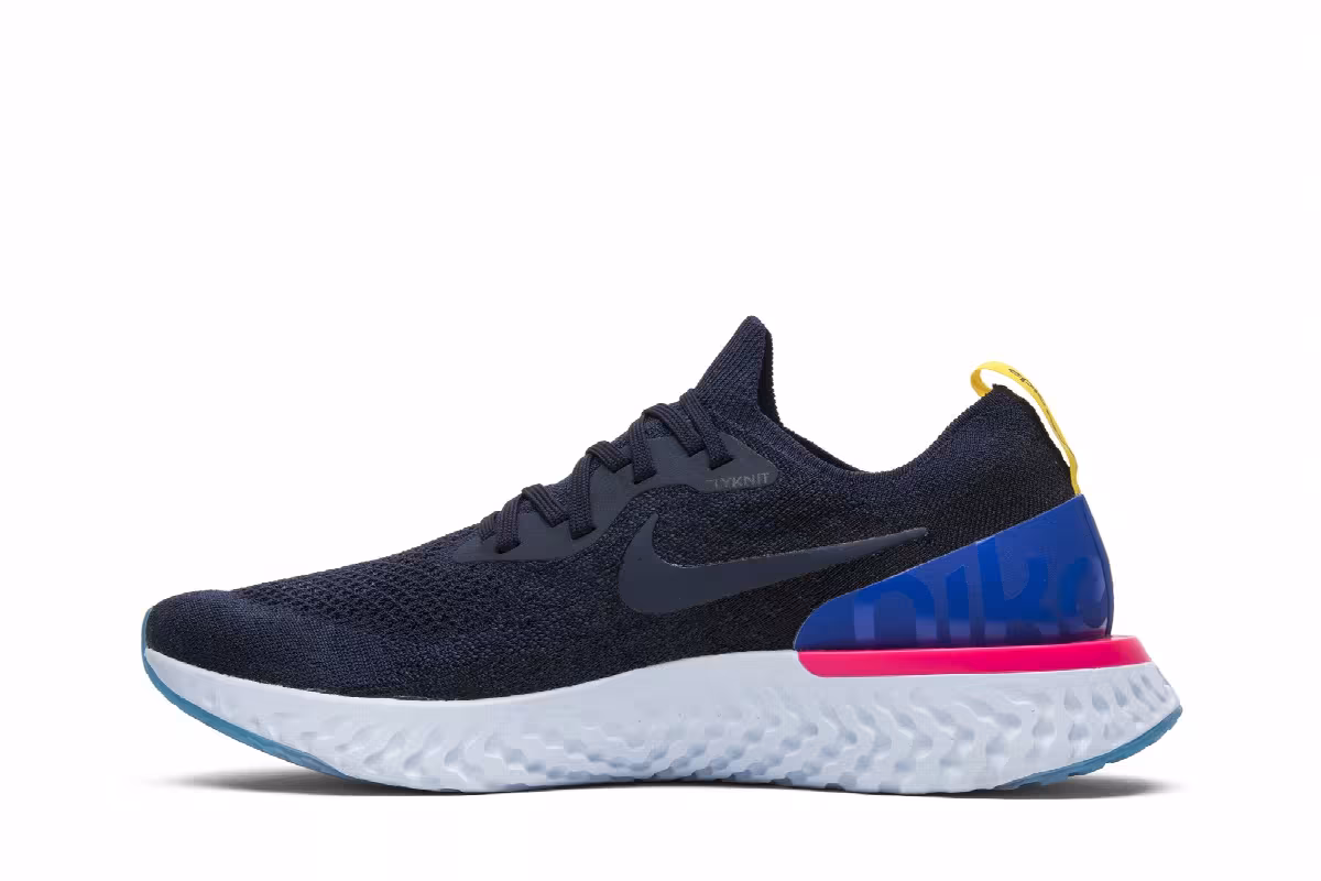 Nike Epic React Flyknit College Navy, view 4
