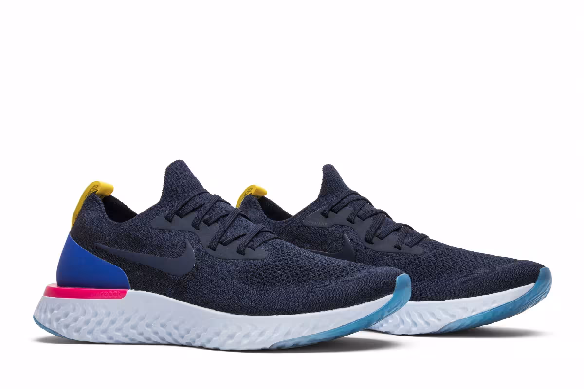 Nike Epic React Flyknit College Navy, view 9
