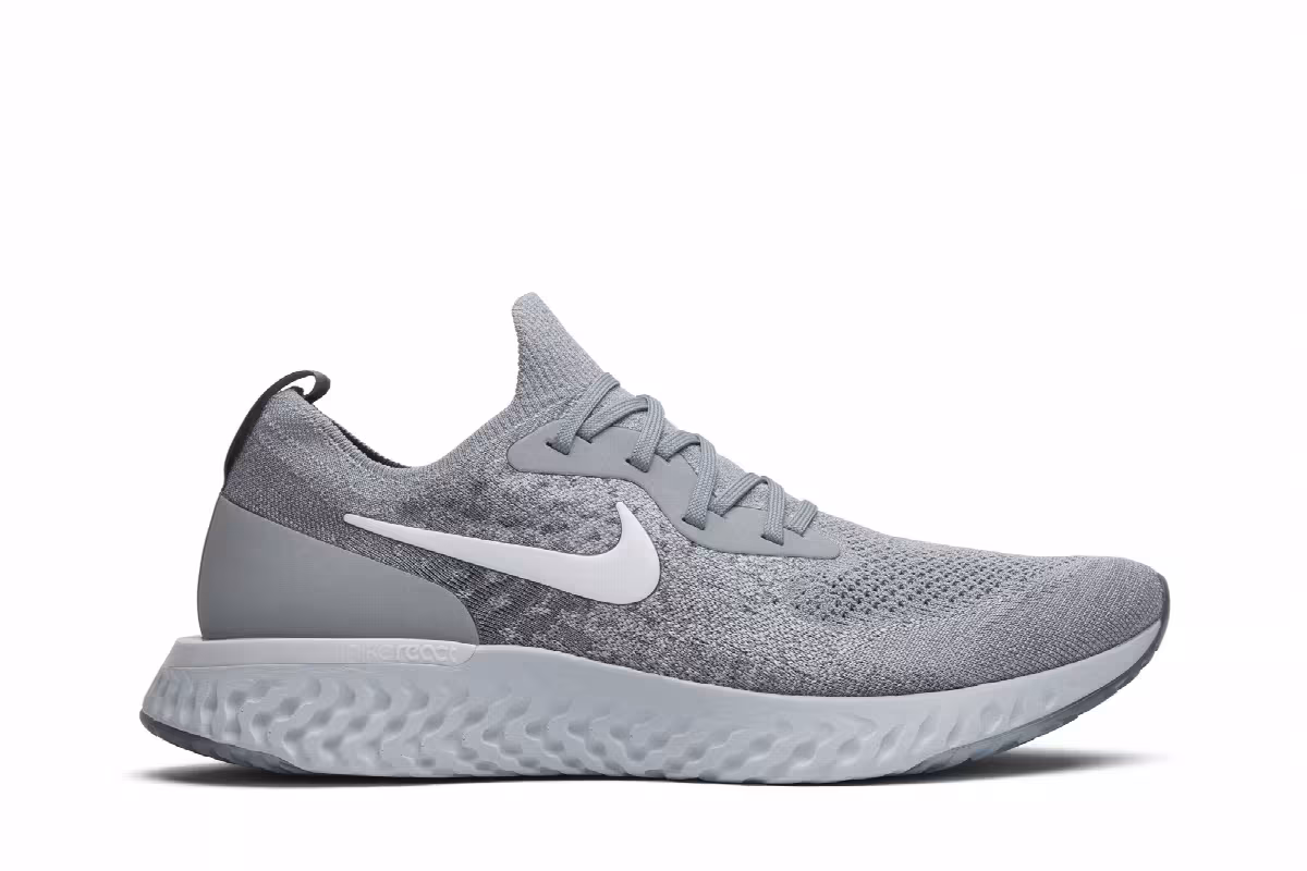 Nike Epic React Flyknit Wolf Grey, view 2