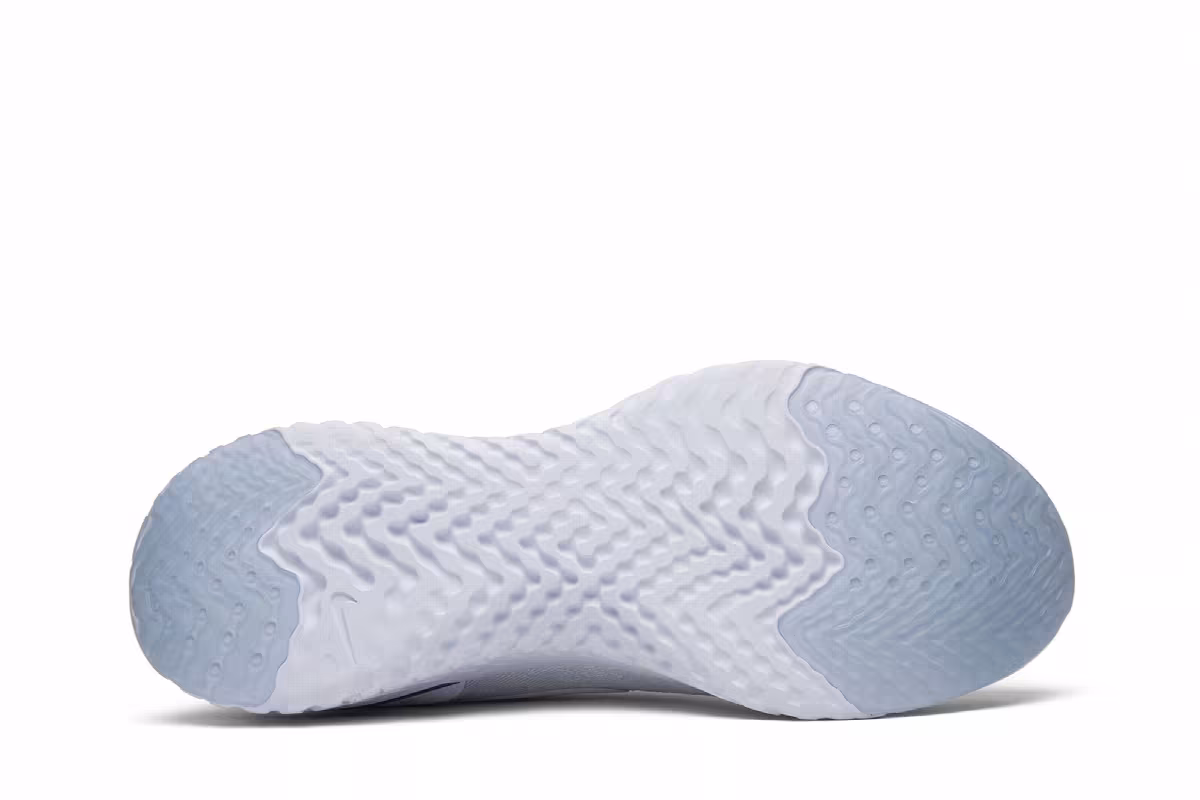 Nike Epic React Flyknit White Racer Blue, view 5