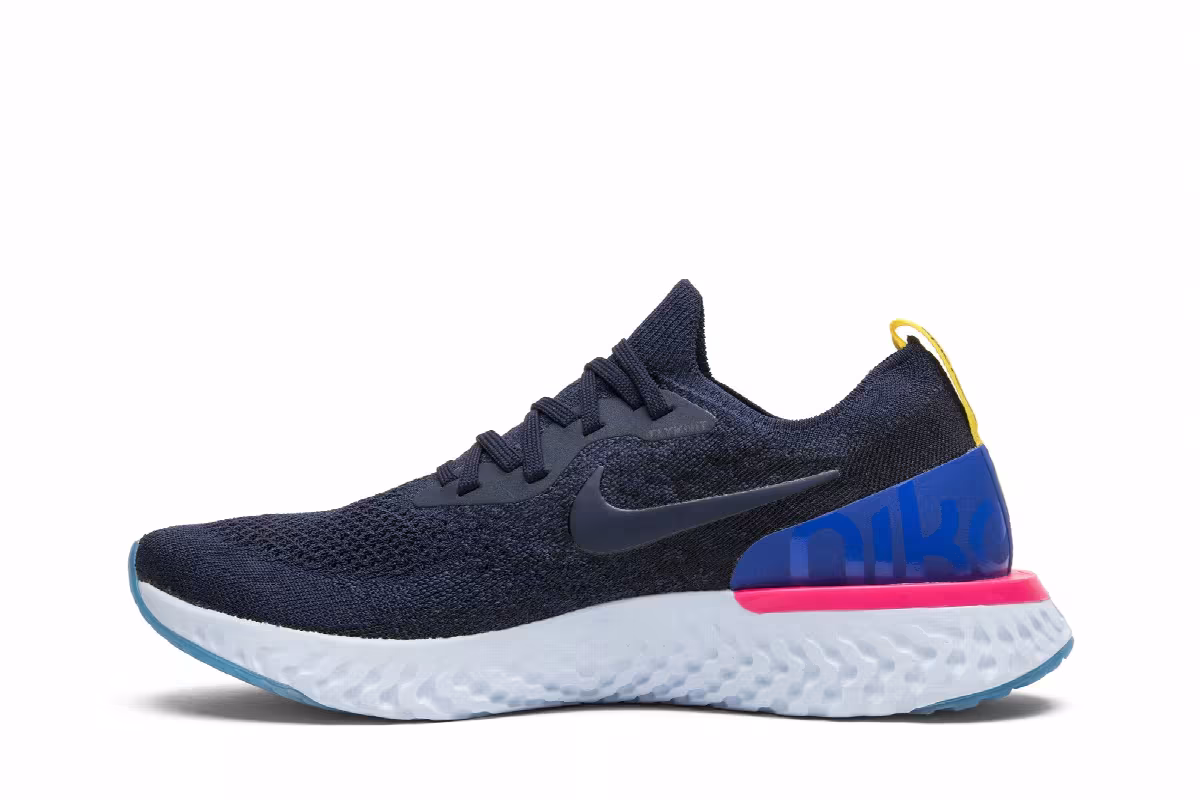 Nike Women's Epic React Flyknit College Navy, view 4
