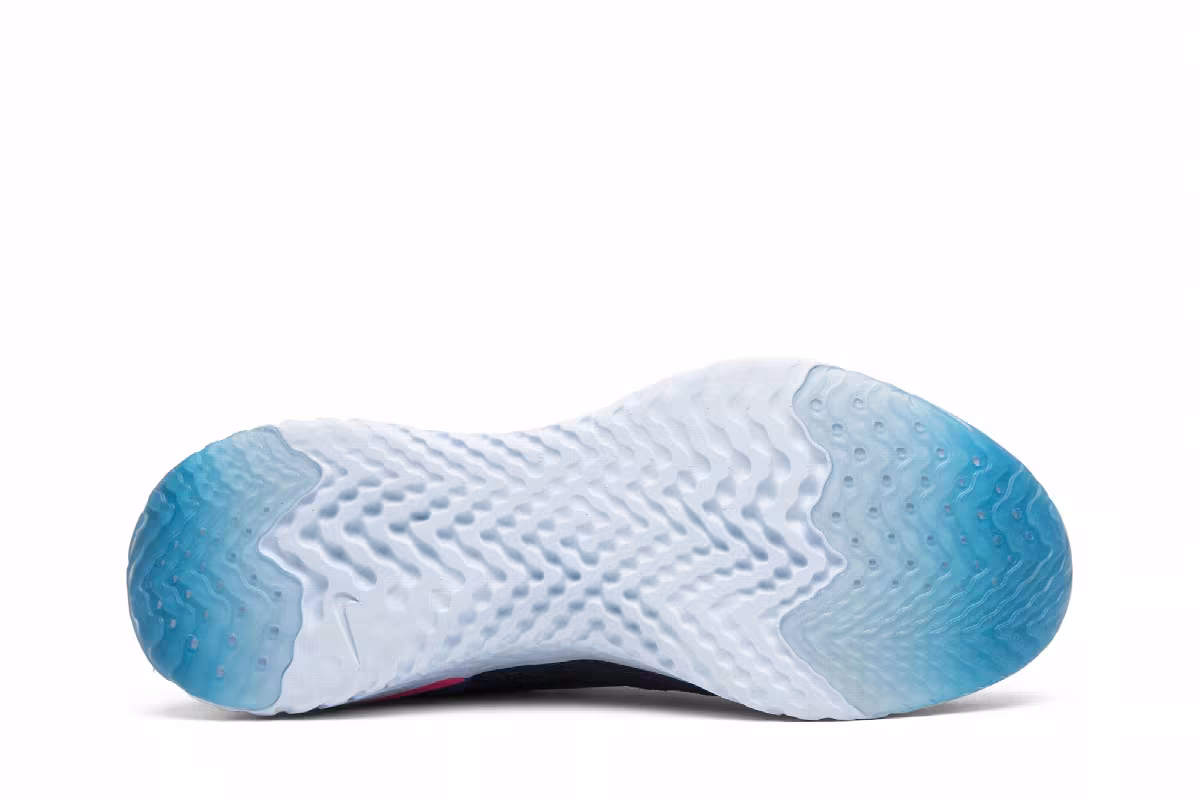 Nike Women's Epic React Flyknit College Navy, view 5