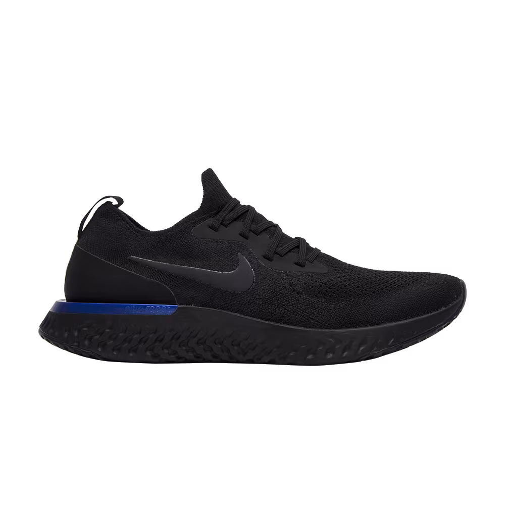 Nike Epic React Flyknit Black Racer Blue