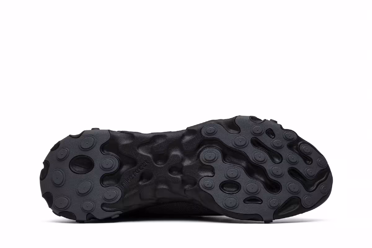 Nike React Element 55 Triple Black, view 5