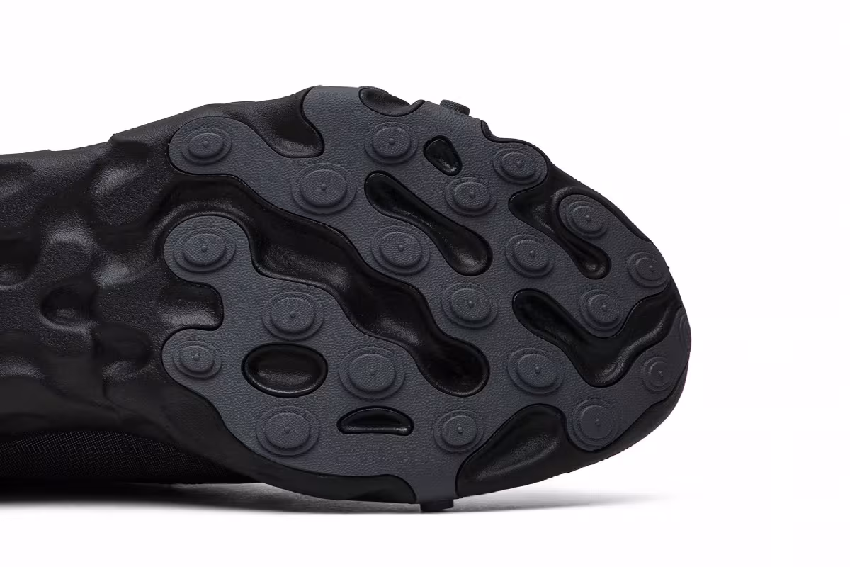 Nike React Element 55 Triple Black, view 6