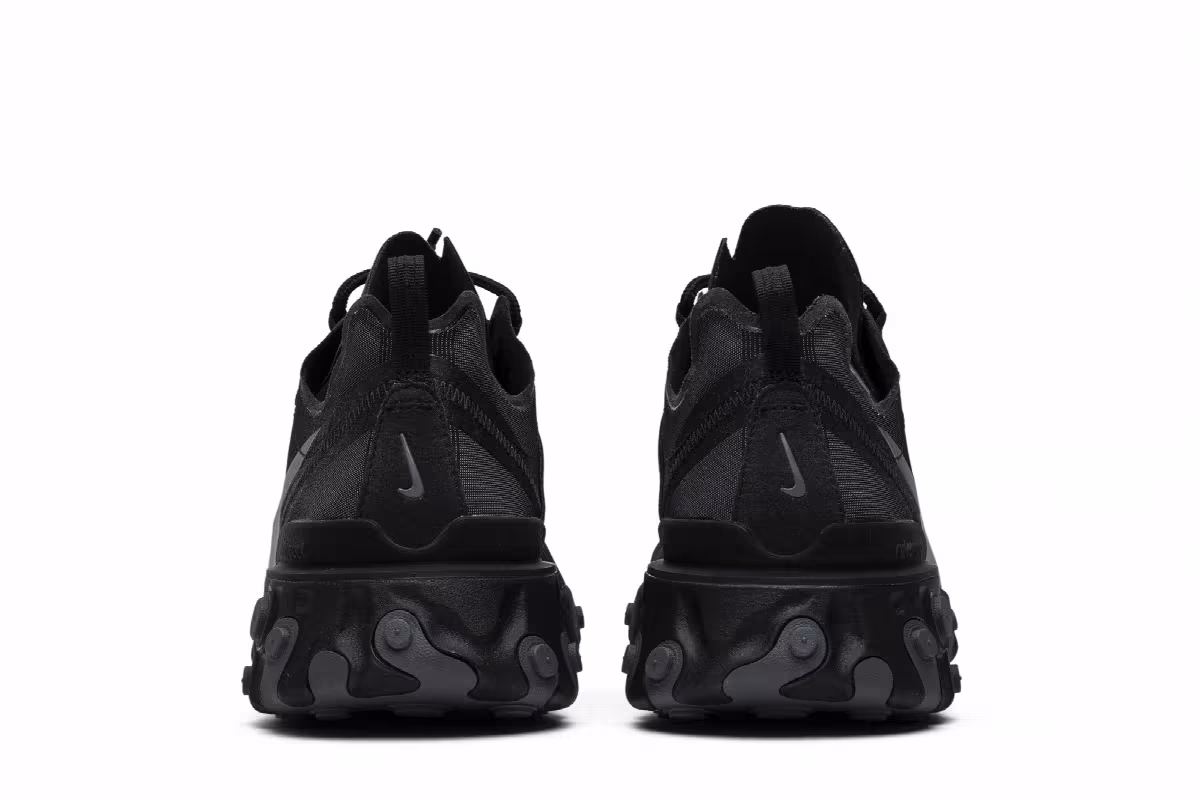 Nike React Element 55 Triple Black, view 7