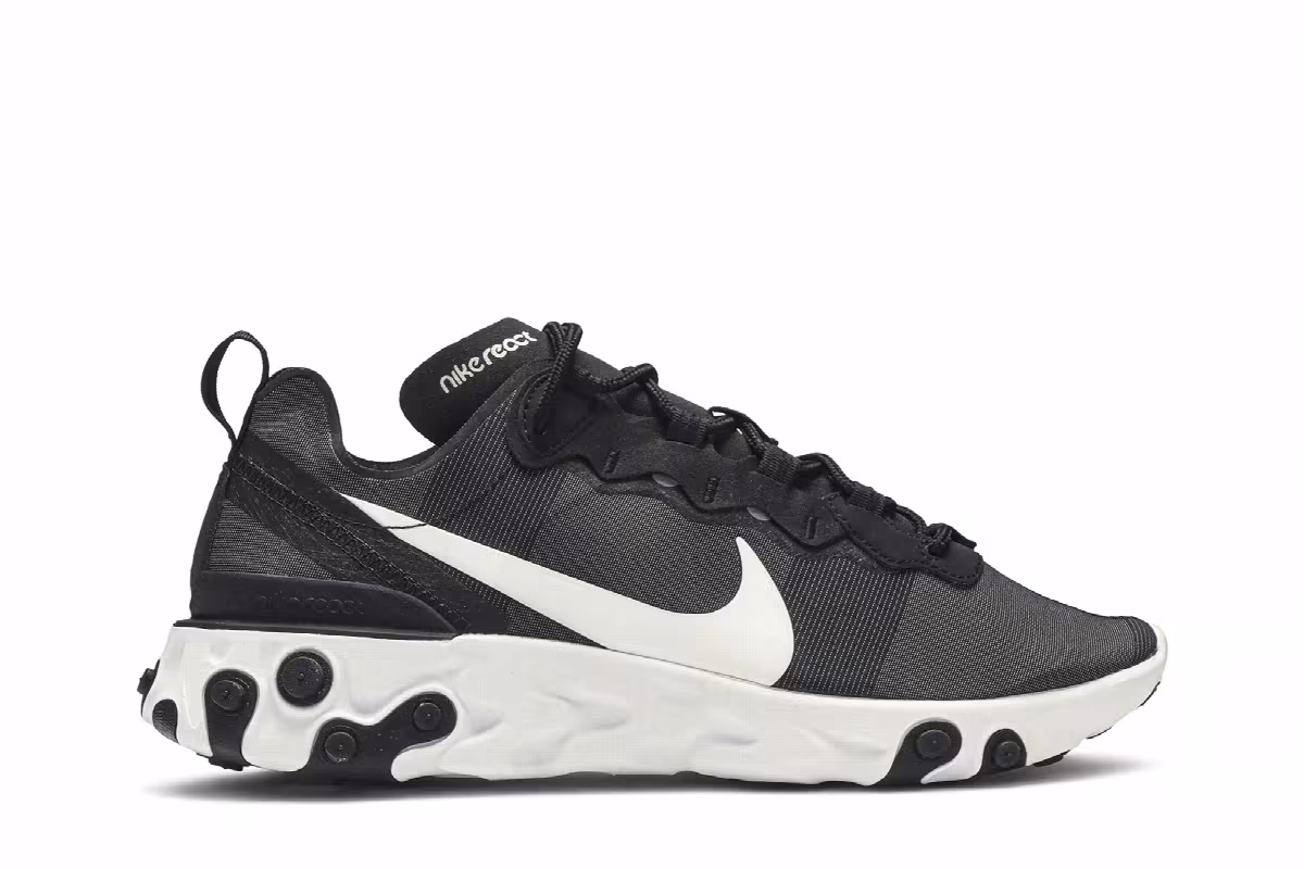 Nike React Element 55 Black White, view 2