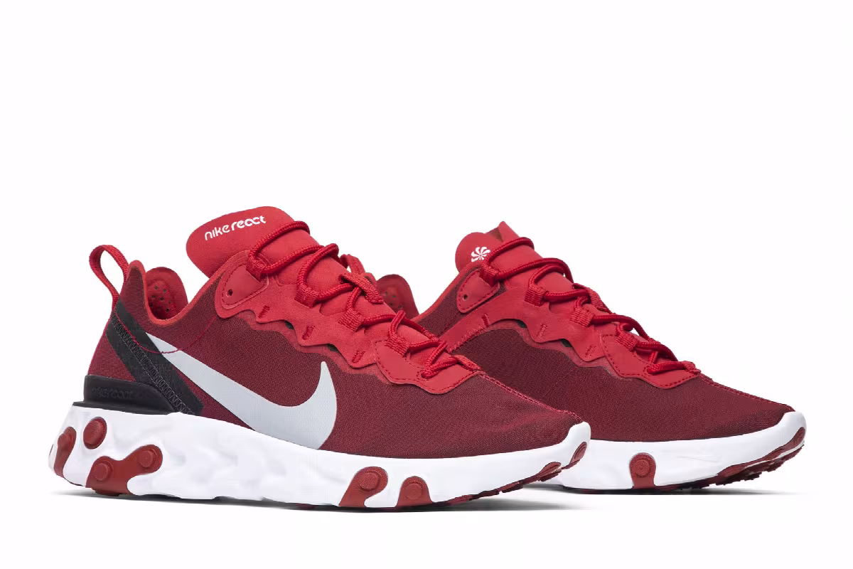 Nike React Element 55 Team Red, view 9