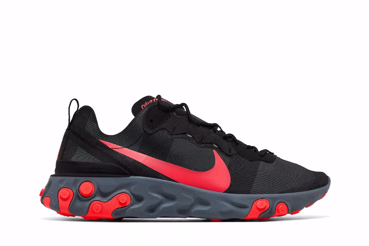 Nike React Element 55 Solar Red, view 2