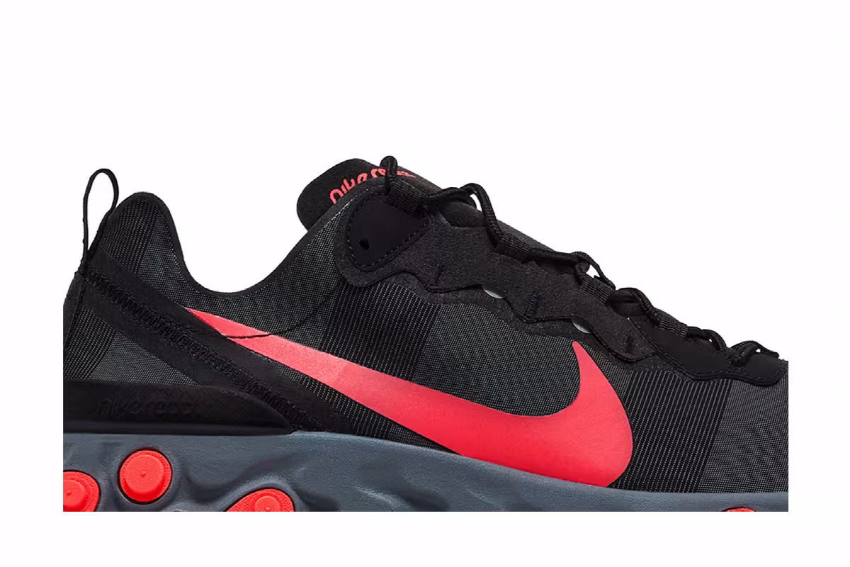 Nike React Element 55 Solar Red, view 3
