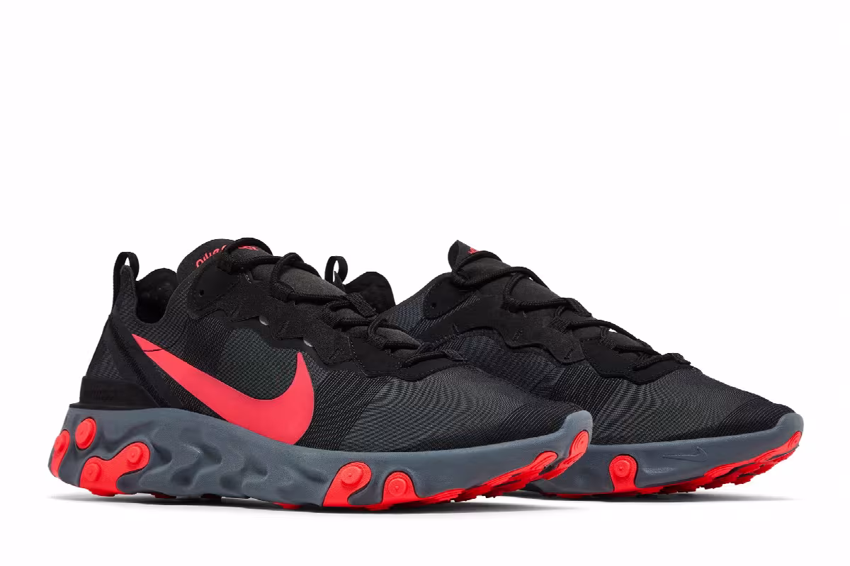 Nike React Element 55 Solar Red, view 9