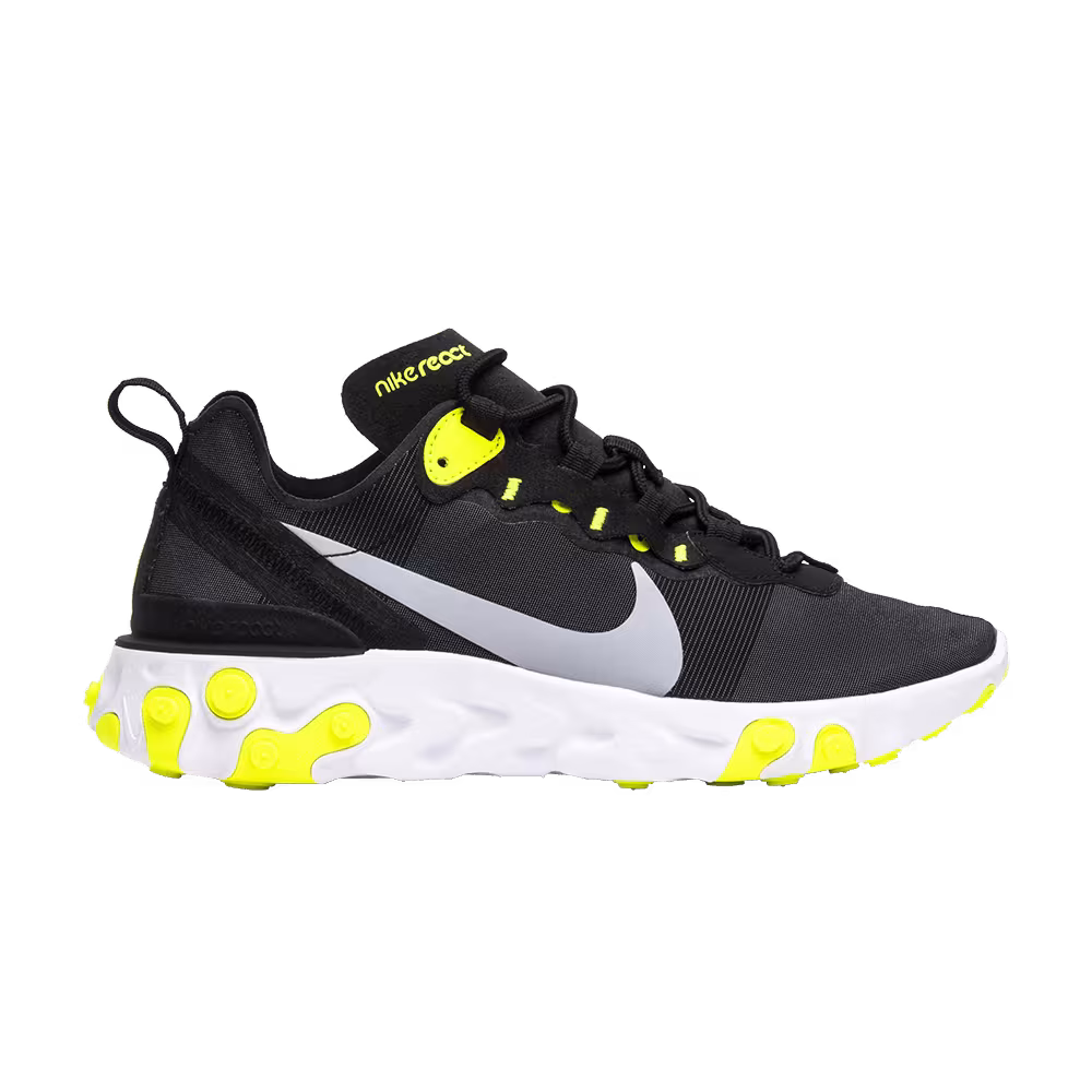Nike Women's React Element 55 Black Volt