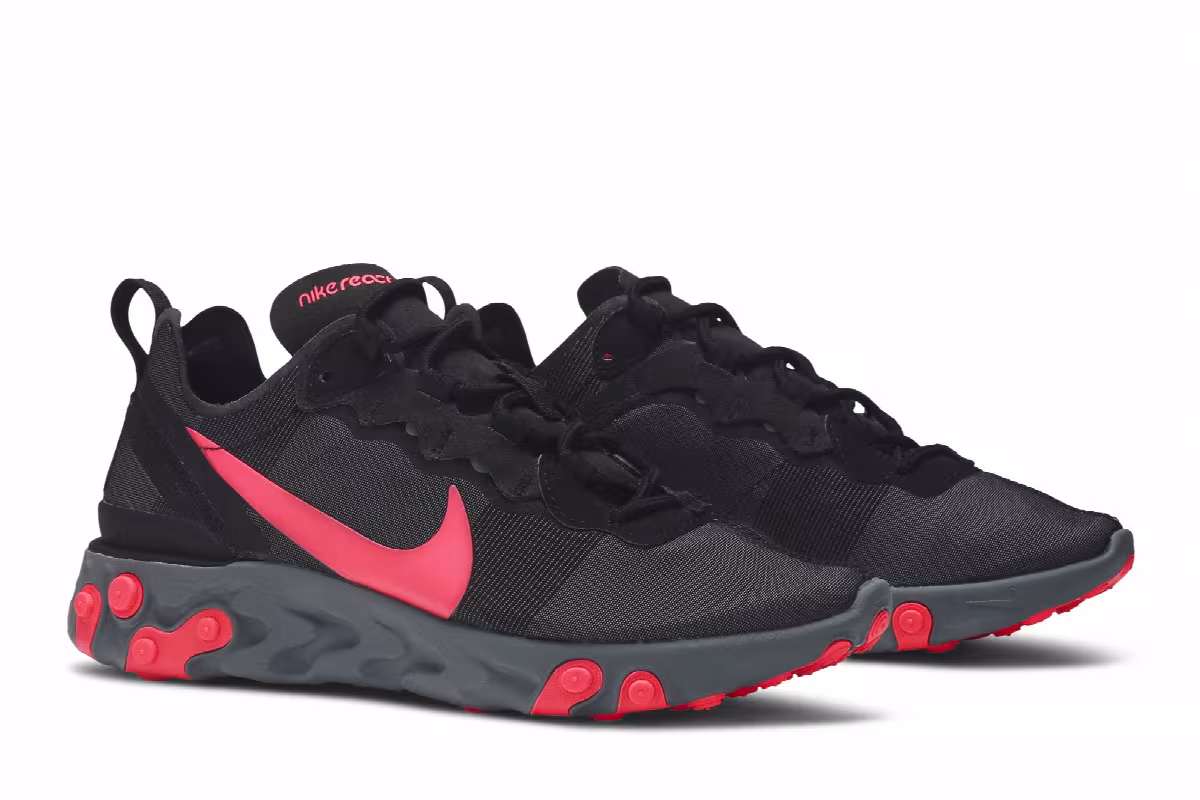 Nike Women's React Element 55 Solar Red, view 9