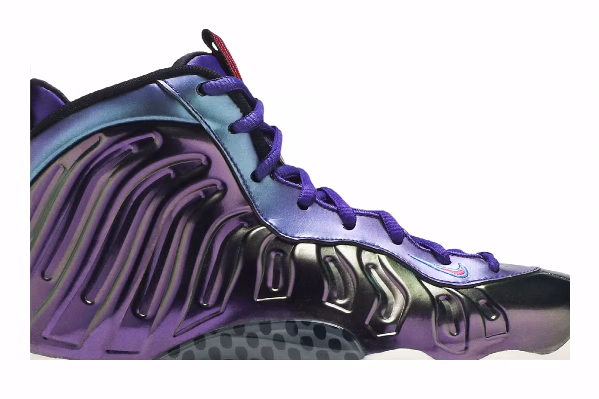 Nike Little Posite One GS Iridescent Purple, view 3