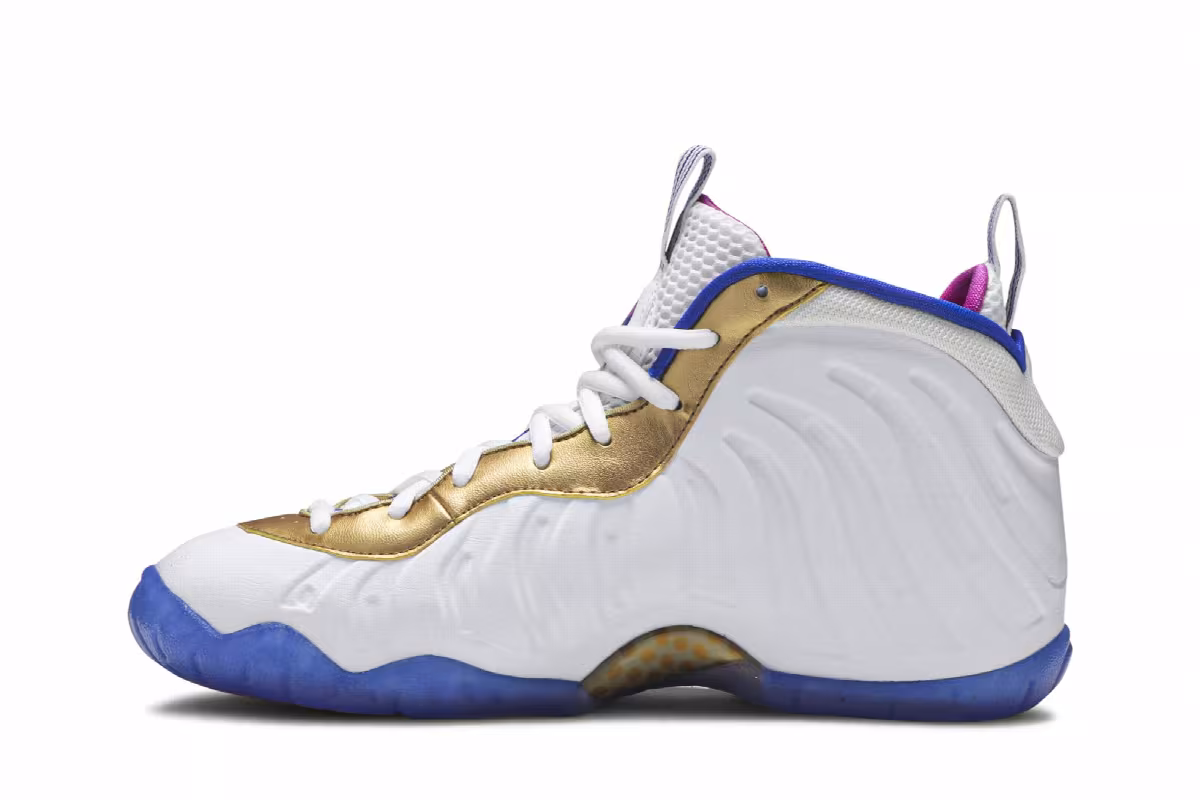 Nike Little Posite One GS Fuchsia Blast, view 4