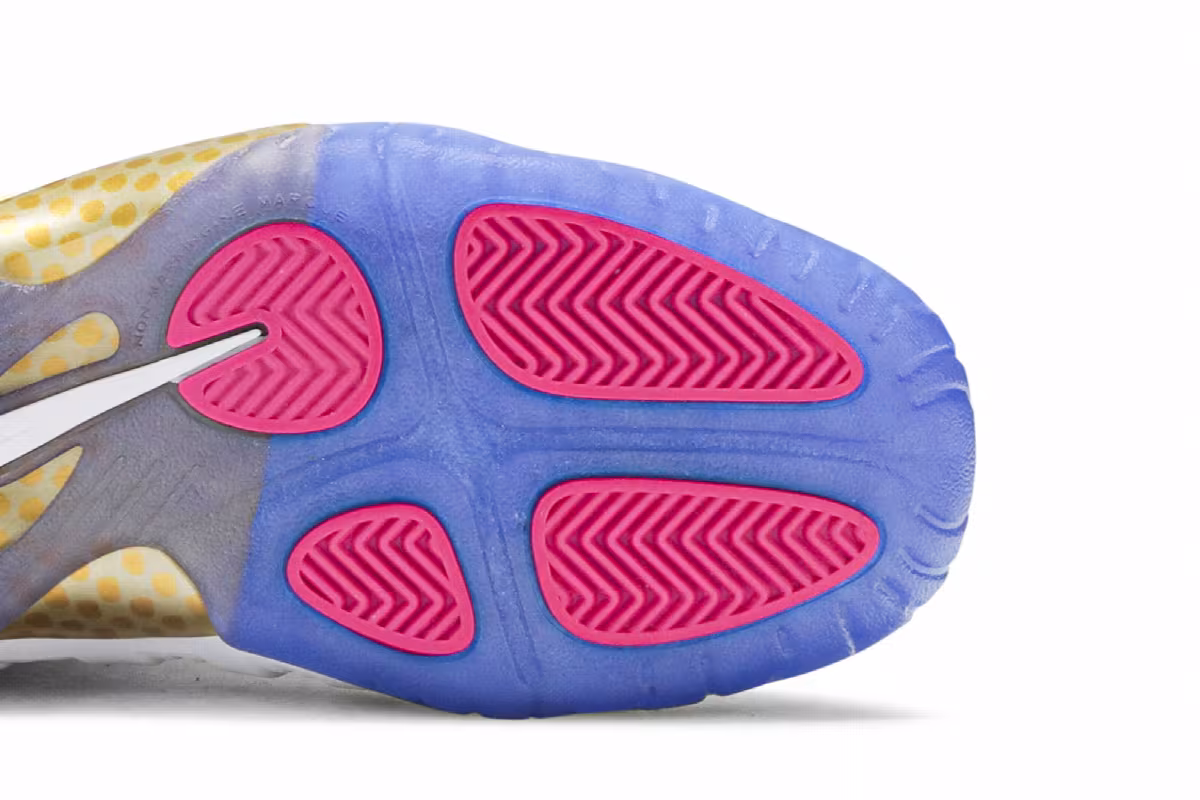 Nike Little Posite One GS Fuchsia Blast, view 6