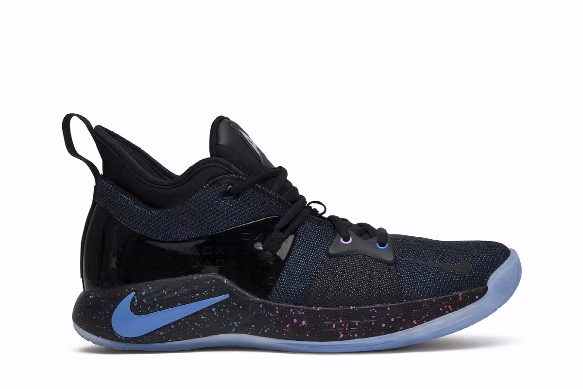 PlayStation x Nike PG 2 Black Racer Blue, view 2