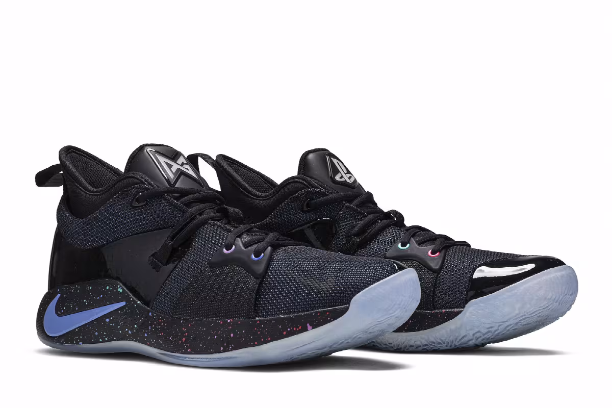 PlayStation x Nike PG 2 EP Black Racer Blue, view 9