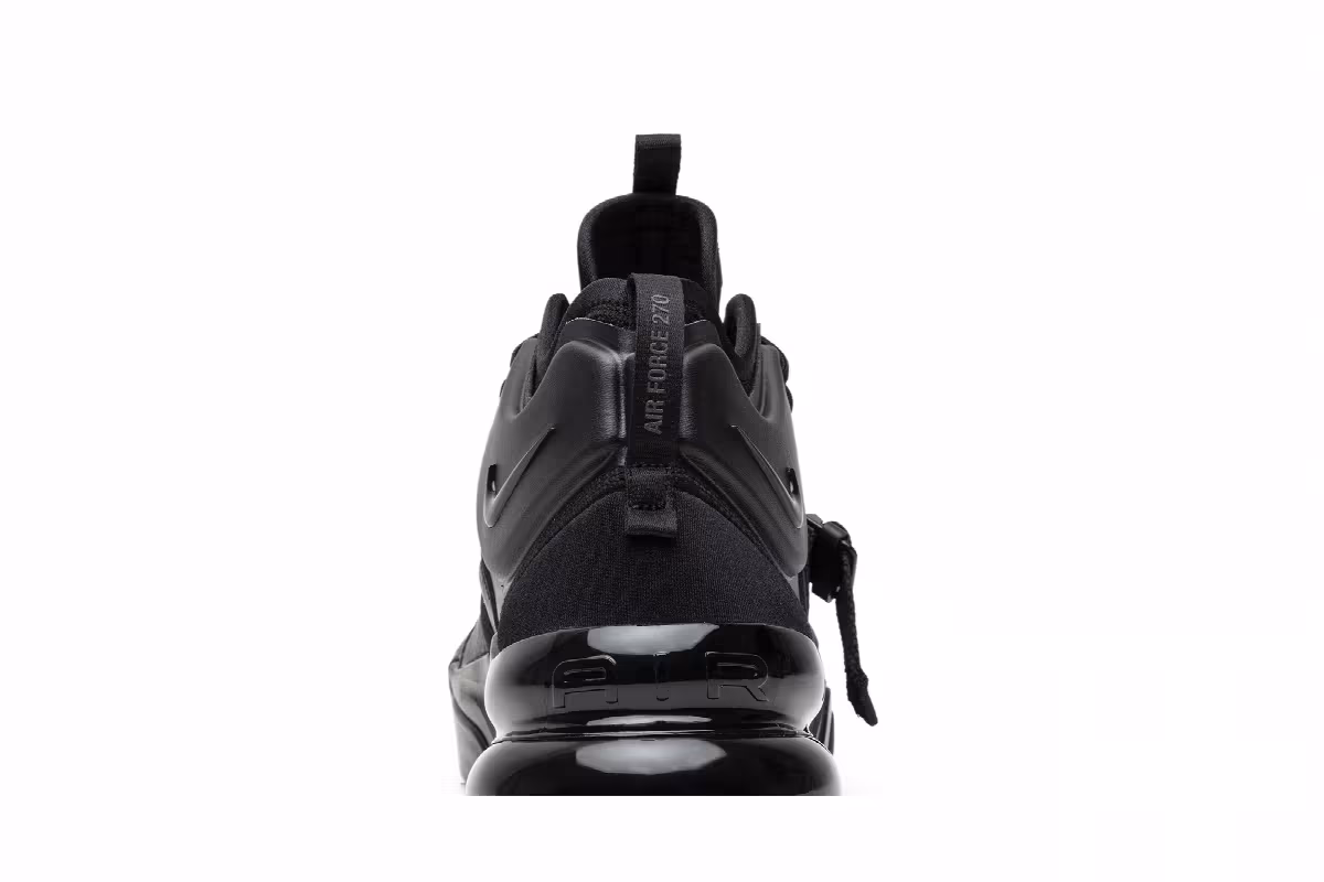 Nike Air Force 270 Triple Black, view 8