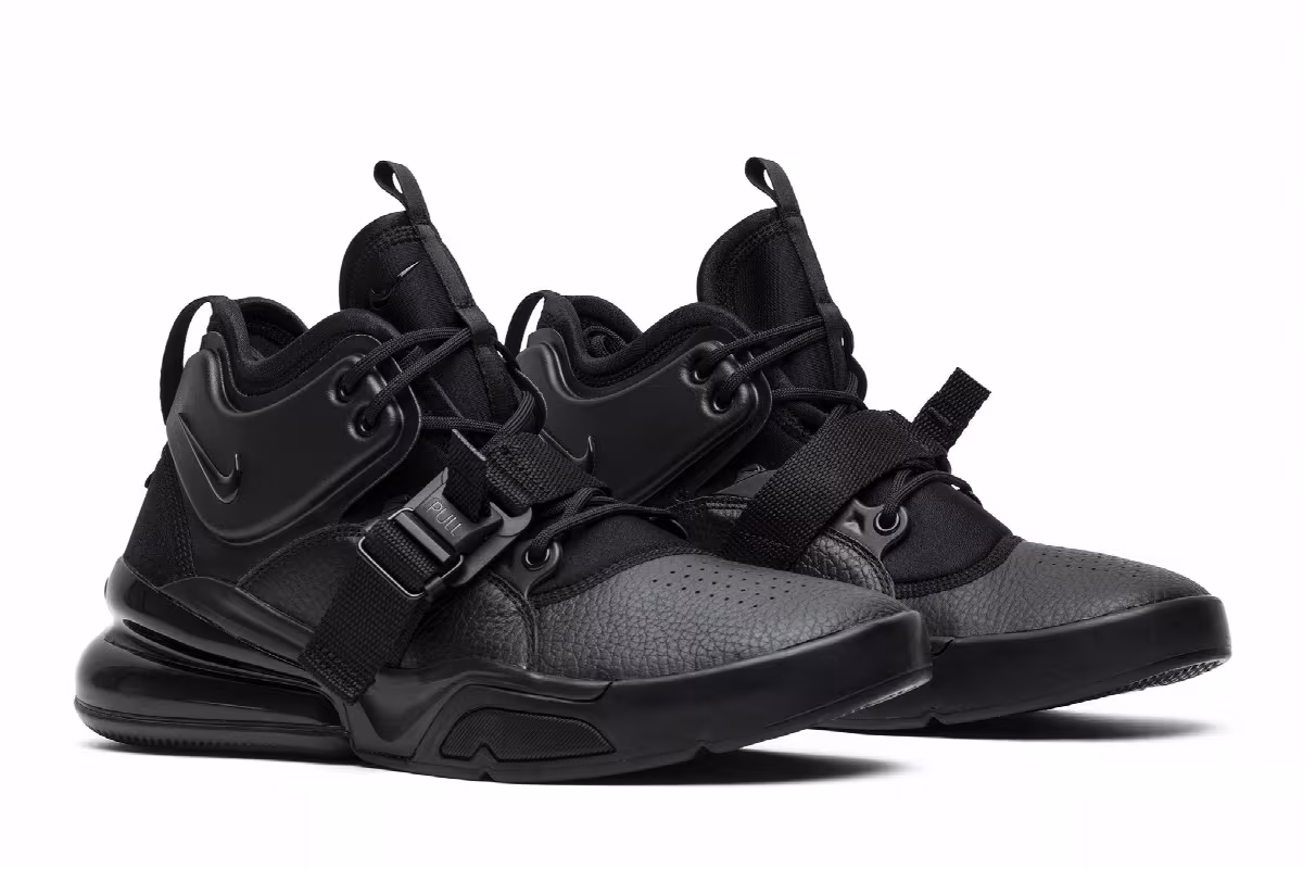 Nike Air Force 270 Triple Black, view 9