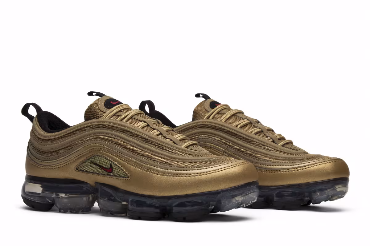 Nike Air Vapormax 97 Metallic Gold, view 9