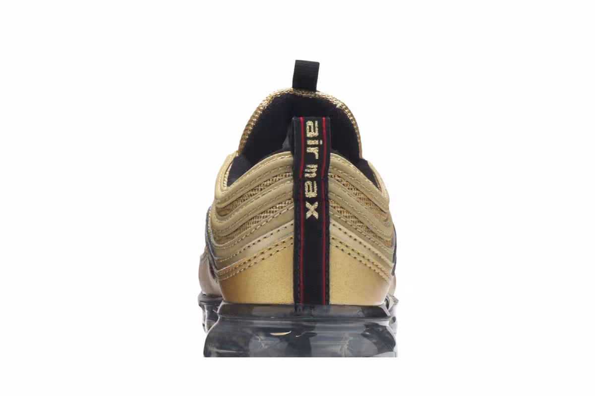 Nike Air VaporMax 97 GS Metallic Gold, view 8