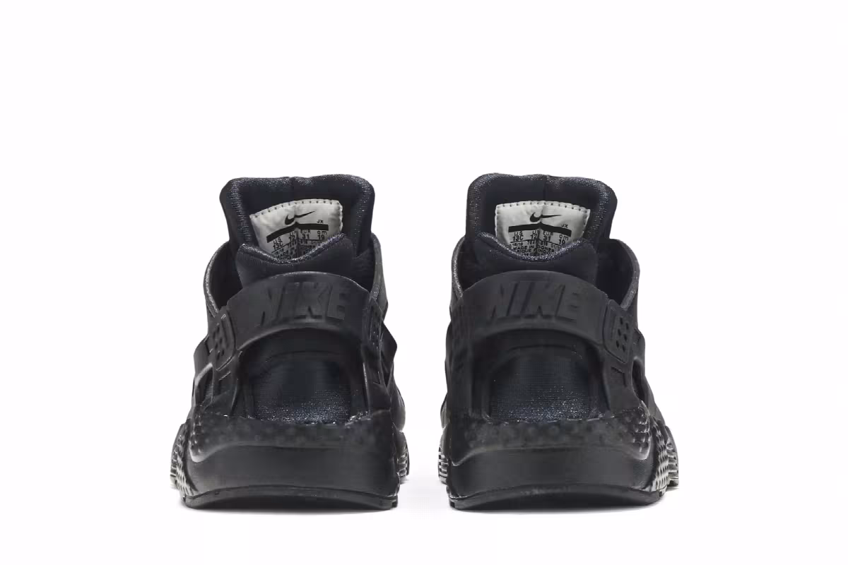 Nike Huarache Run PS Triple Black, view 7
