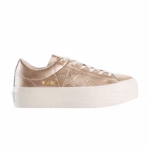 Converse Wmns One Star Platform Ox 'Light Gold'
