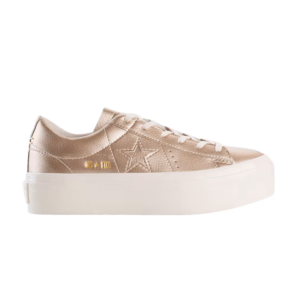 Converse Women's One Star Platform Ox Light Gold