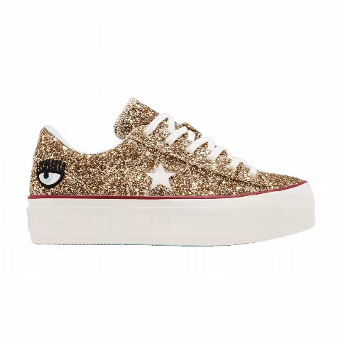 Chiara Ferragni x Converse Wmns One Star Platform Ox 'Gold Glacier Blue'