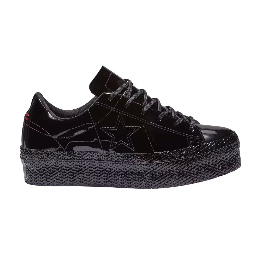Converse Women's One Star Platform Ox Patent Black