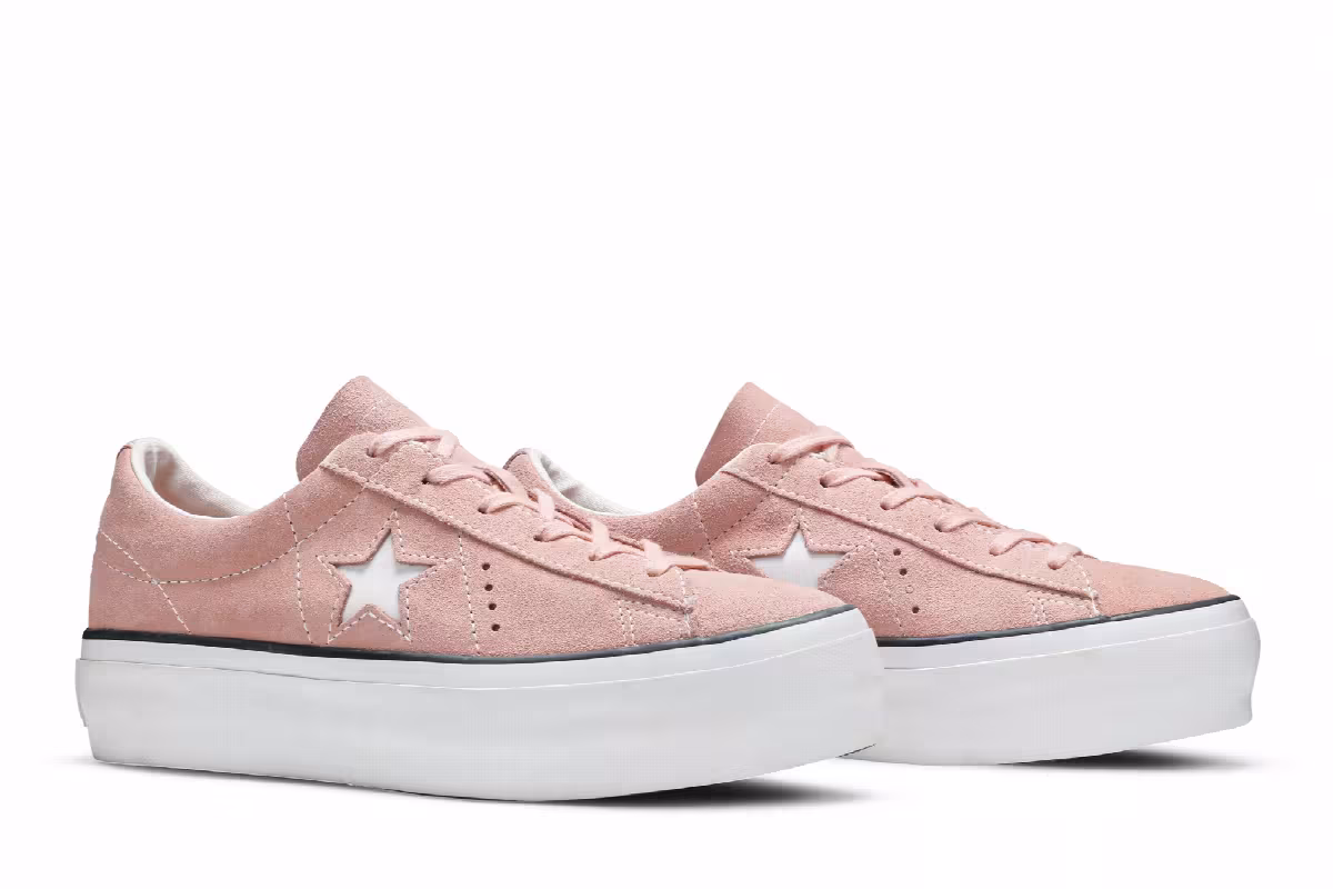 Converse Women's One Star Platform Low Bleached Coral, view 9