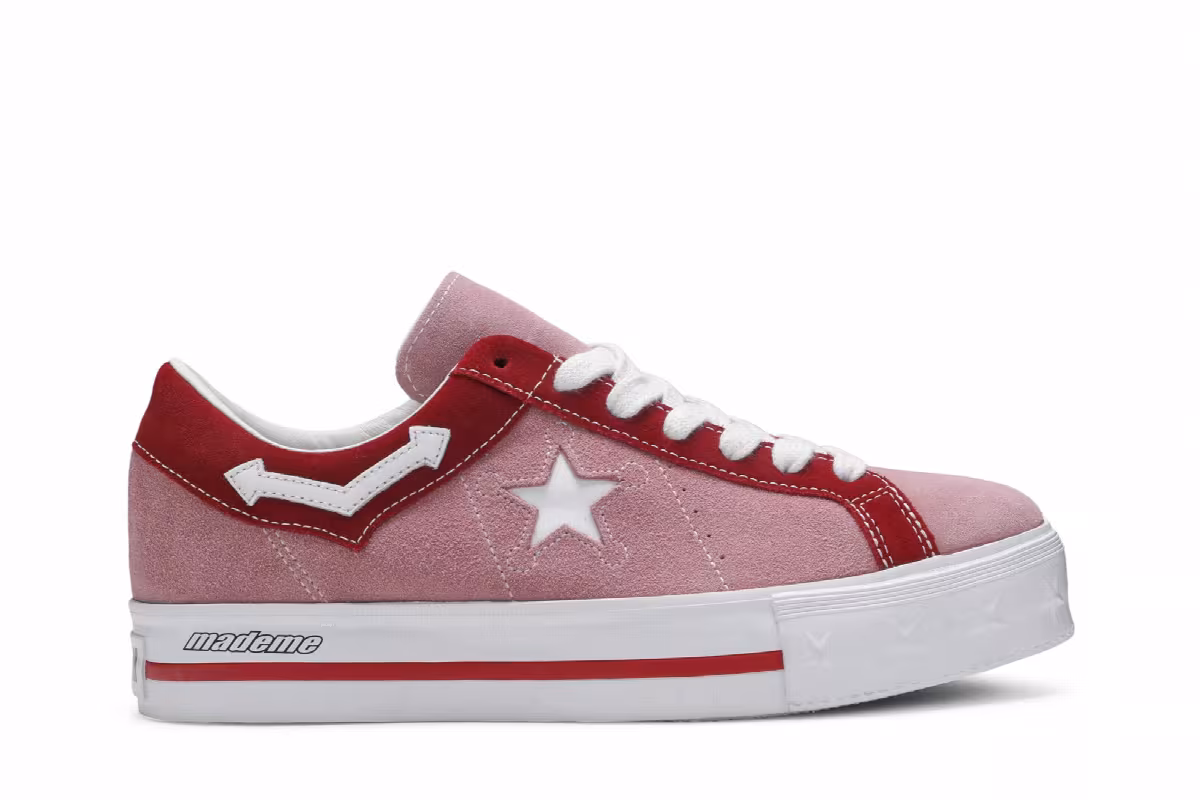Made Me x Converse Women's One Star Platform Pink, view 2