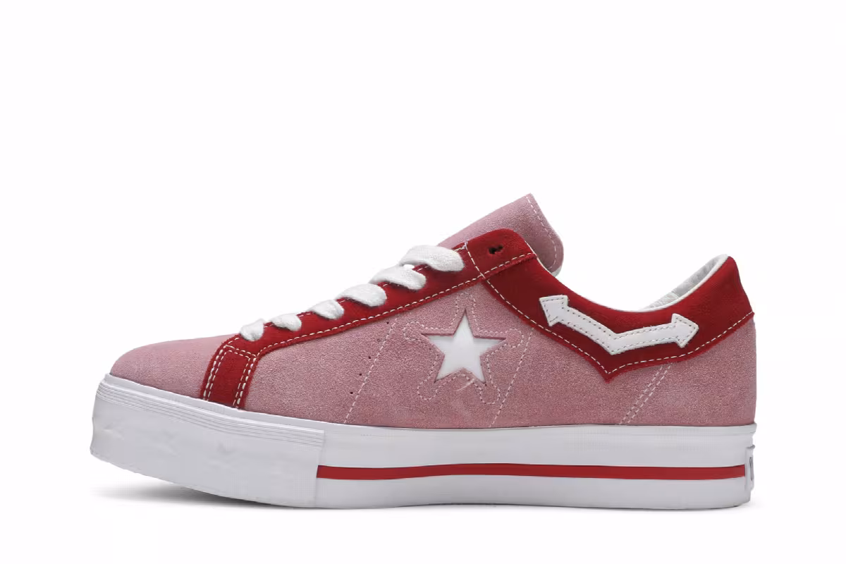 Made Me x Converse Women's One Star Platform Pink, view 4