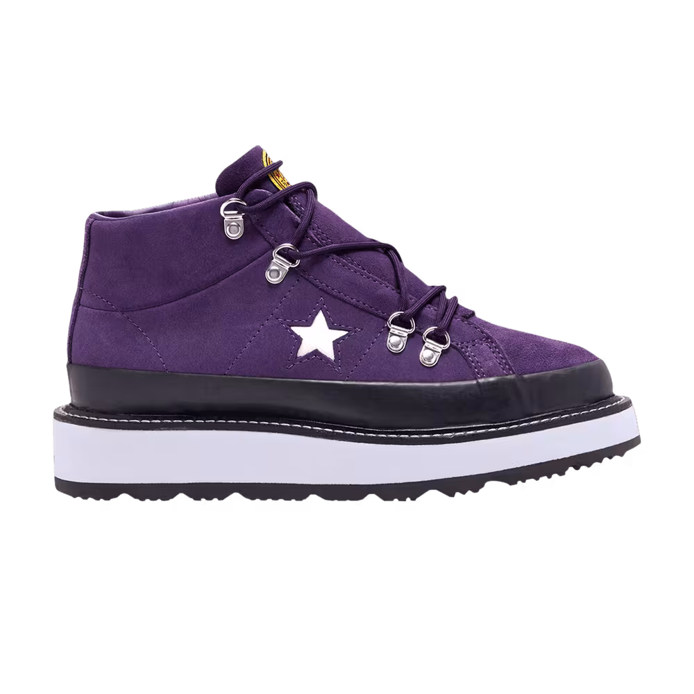 Converse Women's One Star Mid Fleece Lined Boot Grand Purple
