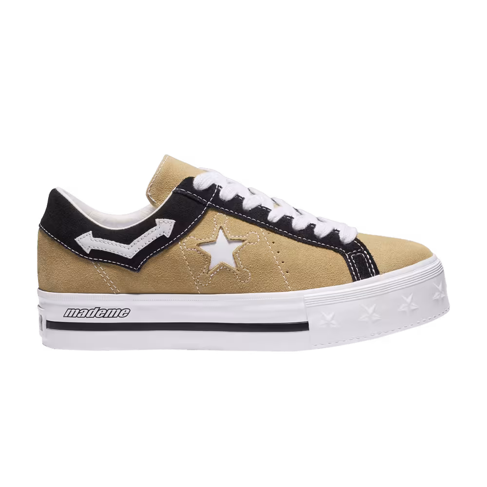 MadeMe x Converse Women's One Star Platform Low Taupe