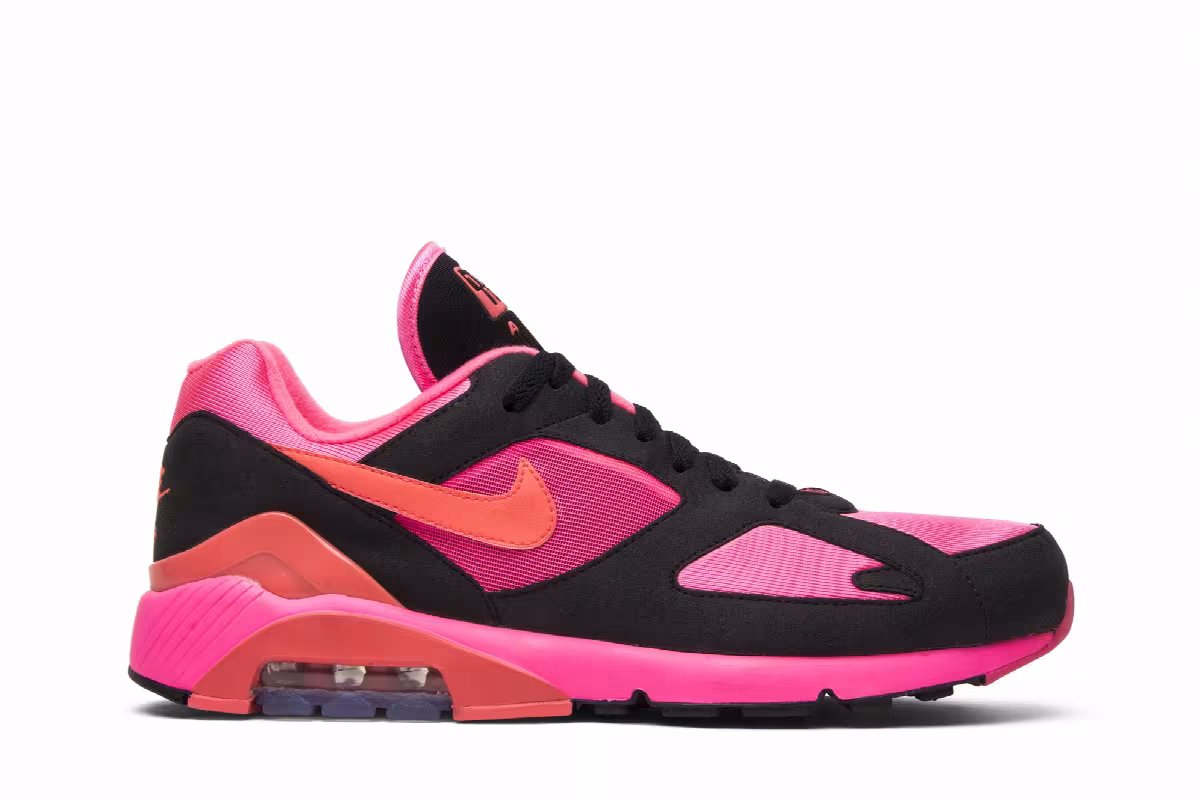 Comme des Garçons x Nike Air Max 180 Black Pink, view 2