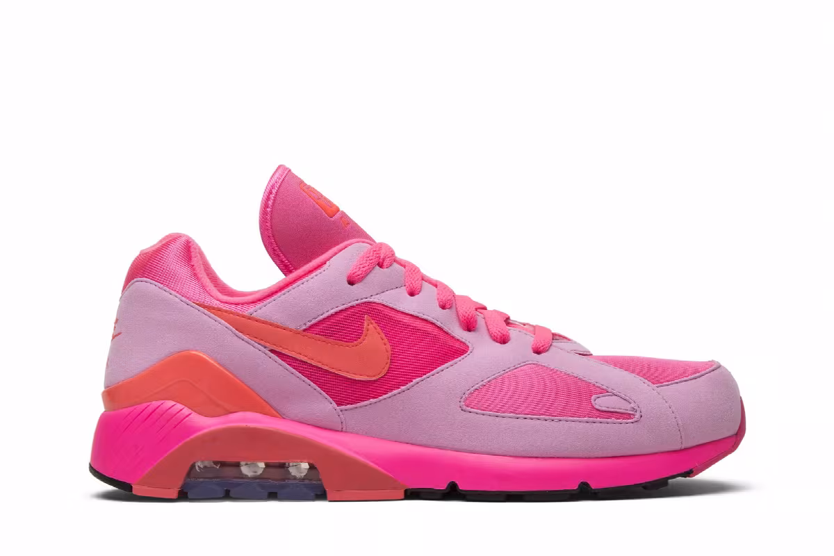 Comme des Garçons x Nike Air Max 180 Triple Pink, view 2