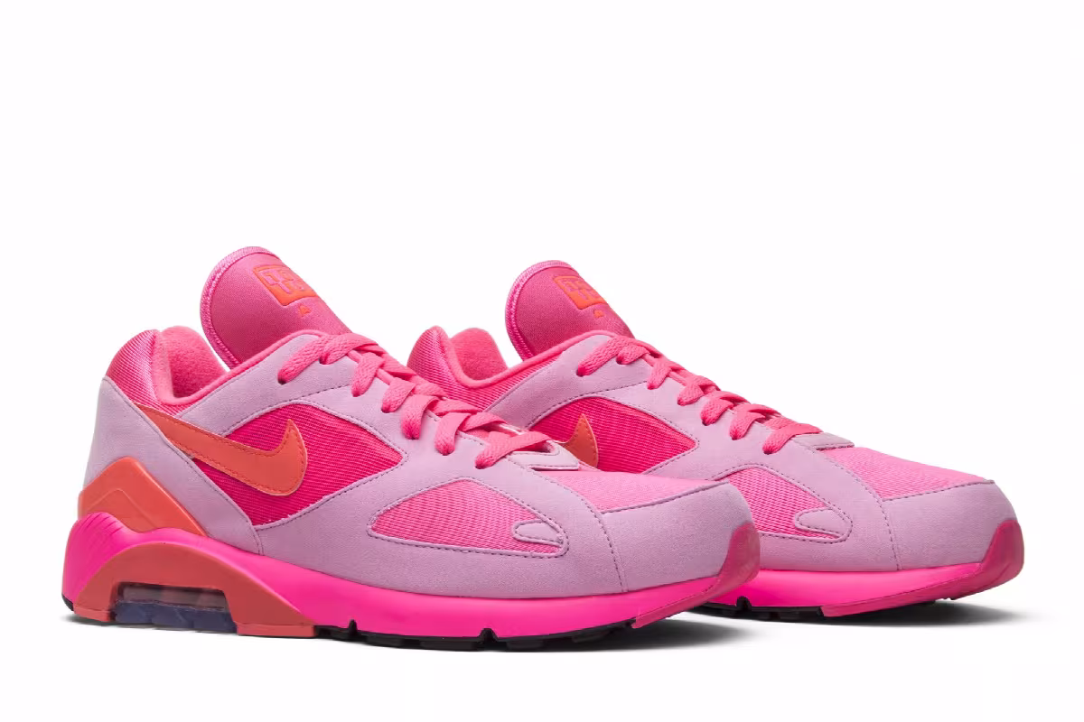 Comme des Garçons x Nike Air Max 180 Triple Pink, view 9