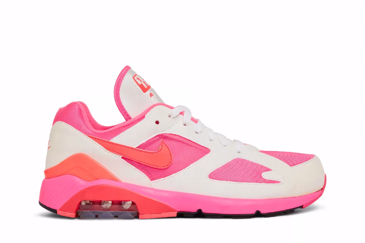 Comme des Garçons x Nike Air Max 180 White Pink, view 2