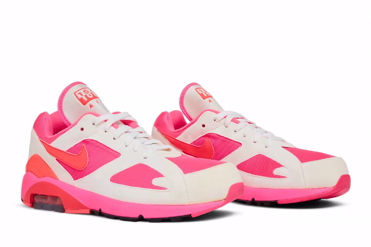 Comme des Garçons x Nike Air Max 180 White Pink, view 9