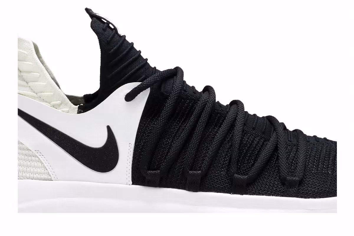 Nike KD 10 Black White, view 3