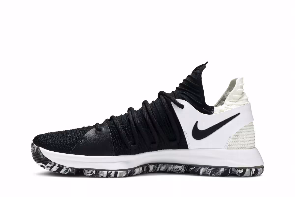 Nike KD 10 Black White, view 4