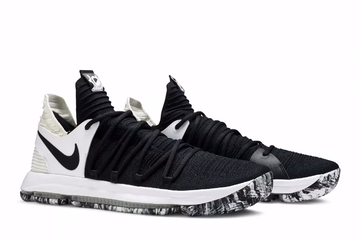 Nike KD 10 Black White, view 9