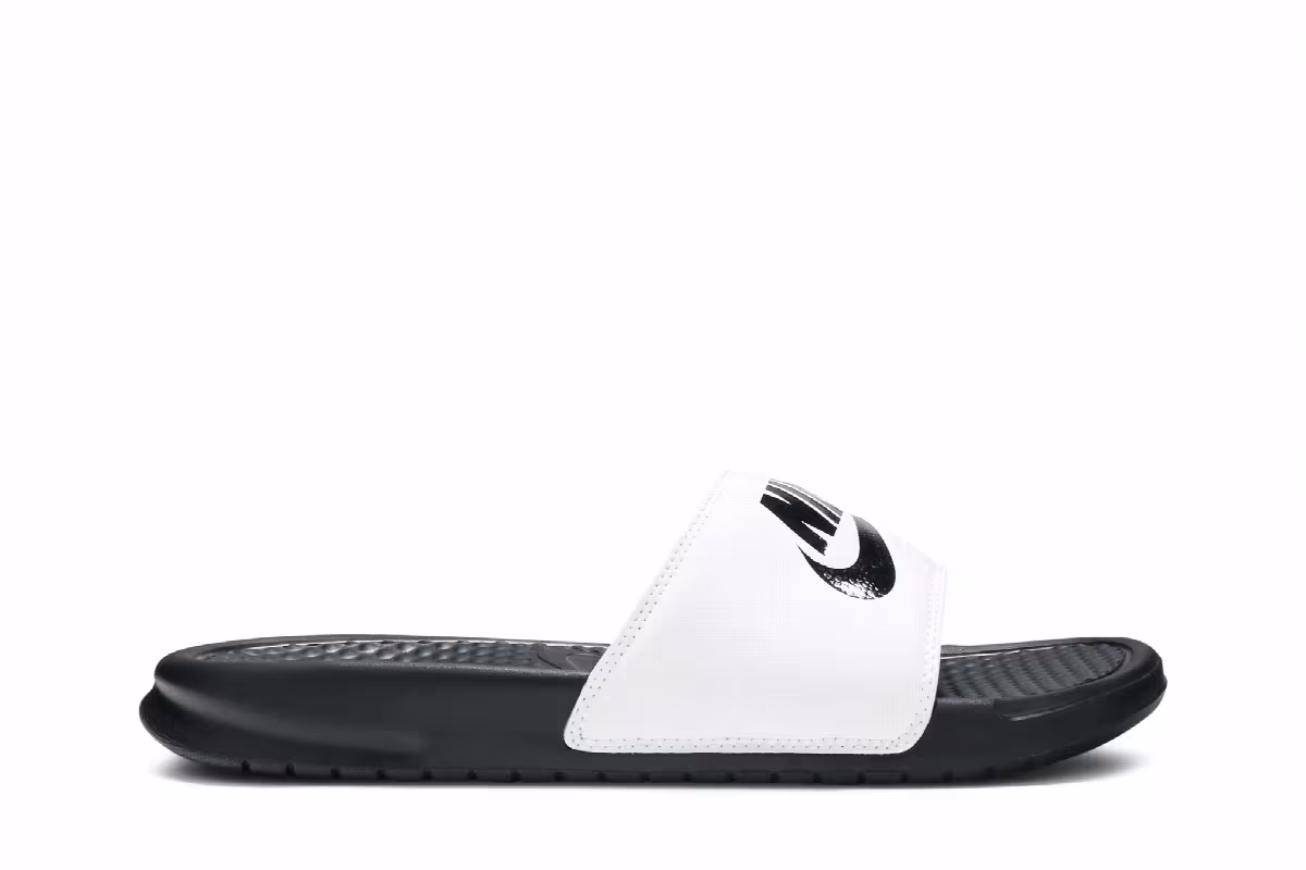 Nike Benassi Slides White, view 2