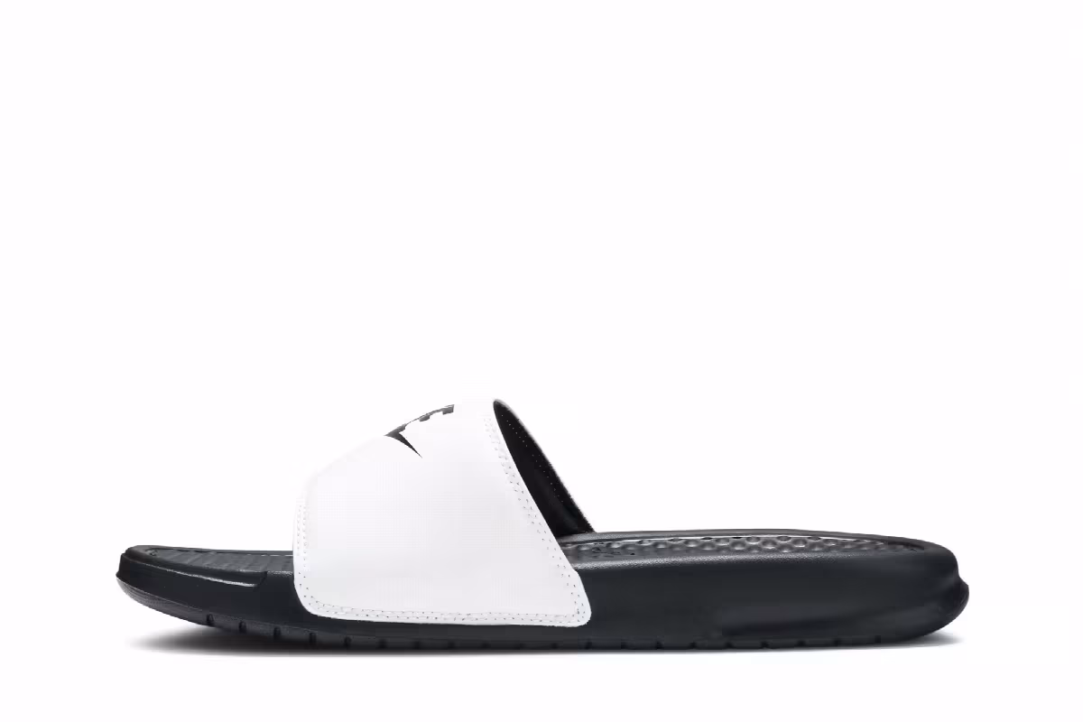 Nike Benassi Slides White, view 4